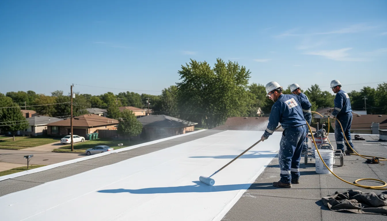 Commercial roof coating in Vernon Rockville, CT near me